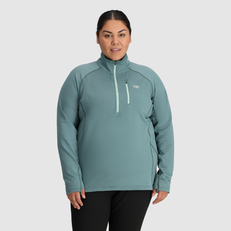 Outdoor Research women s Plus Size Vigor half zip grid fleece Plus sizes 18 30