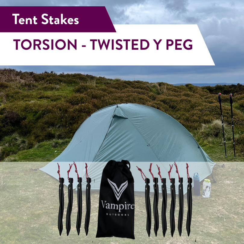 ultralight tent pegs ULTRALIGHT TWISTED Y-PEG | Soft Ground Tent Pegs