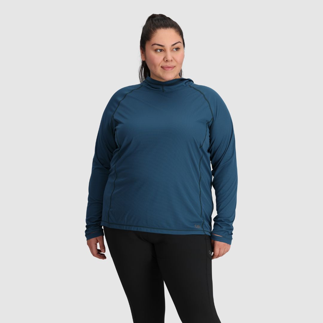 Outdoor Research Women's PLUS SIZE Echo Hoodie | Base Layer Top
