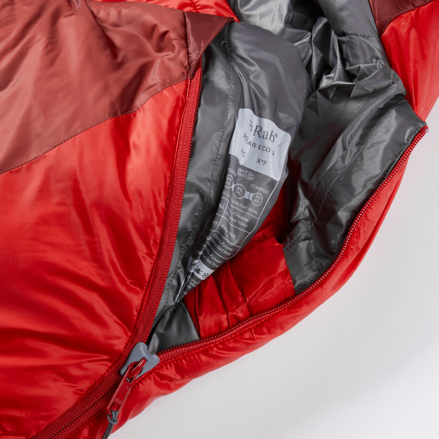 Rab Solar Eco 3 Synthetic Sleeping Bag | Wide and Long Wide (-8C)
