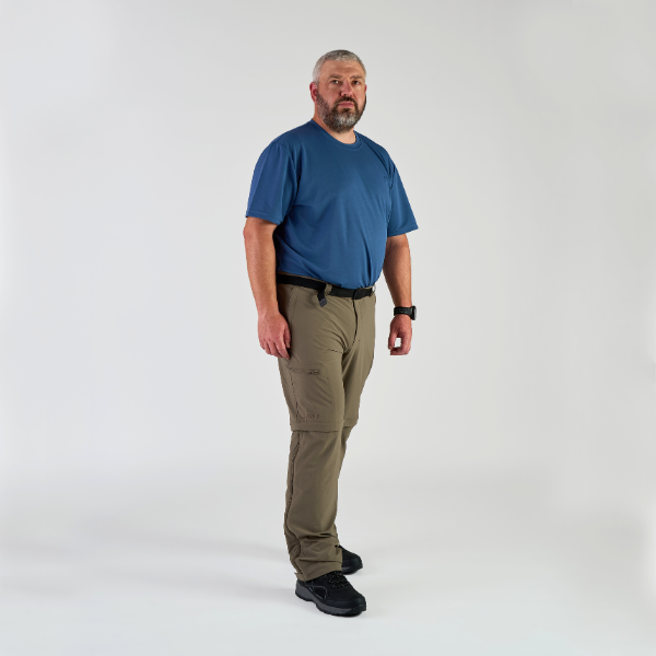 Maier Sports Men's TAJO| Large size zip-off hiking trousers