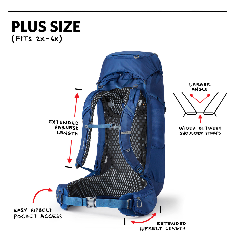 Gregory Katmai PLUS 65L | Plus Size Backpack