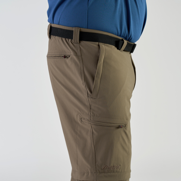 Maier Sports Men's TAJO| Large size zip-off hiking trousers