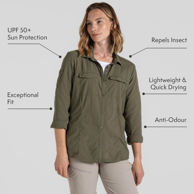 Craghoppers Women's NosiLife Adventure Long Sleeved Shirt III