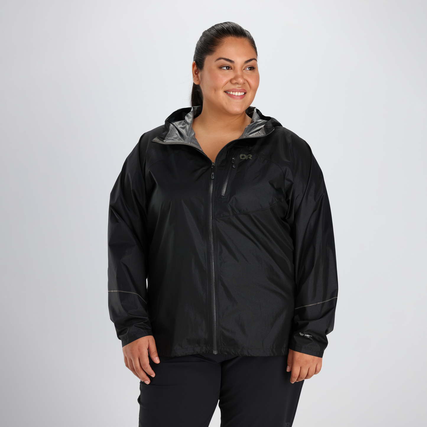 Outdoor Research Women's PLUS SIZE Helium Rain Jacket | Waterproof Coat