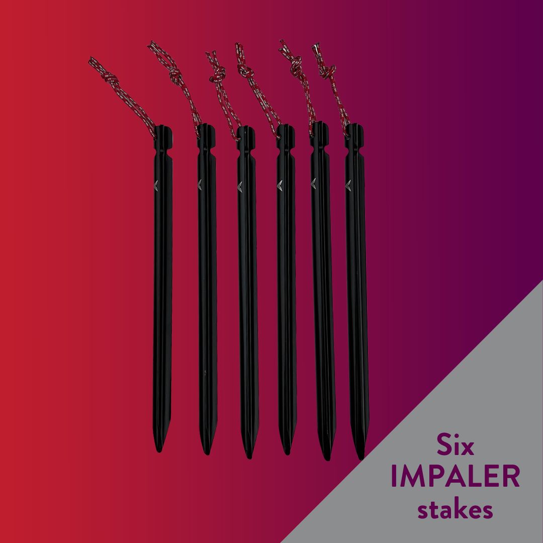 Wild camping tent stake bundle