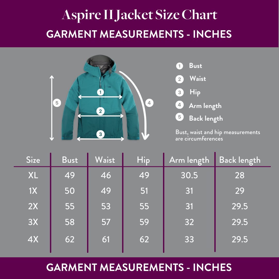 Outdoor Research Women's PLUS SIZE Aspire II GORE-TEX® Jacket | Waterproof Coat