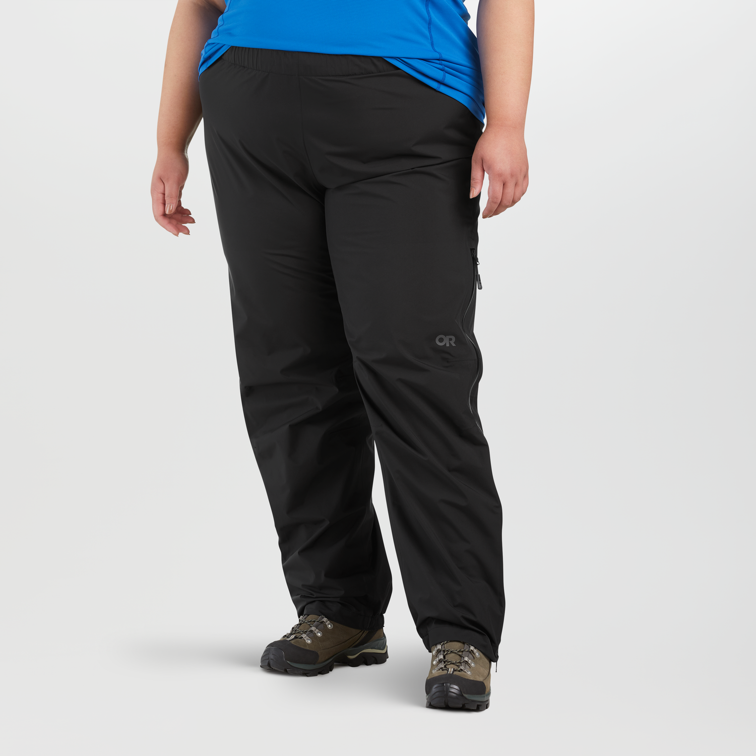 Plus-size women's waterproof trousers