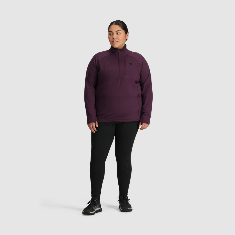 Outdoor Research Women's PLUS SIZE Vigor half-zip grid fleece