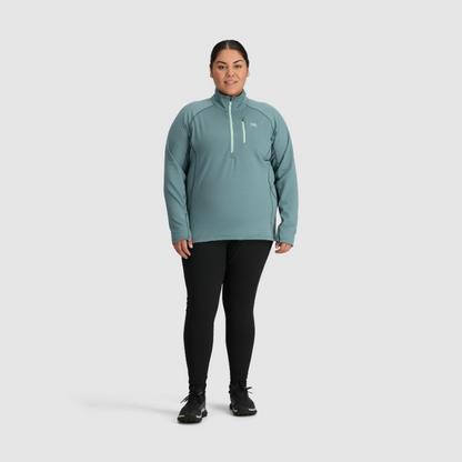 Outdoor Research Women's PLUS SIZE Vigor half-zip grid fleece