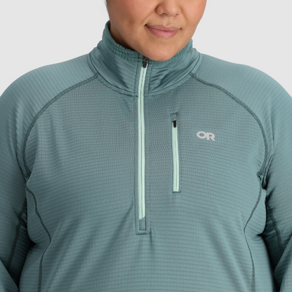 Outdoor Research Women's PLUS SIZE Vigor half-zip grid fleece