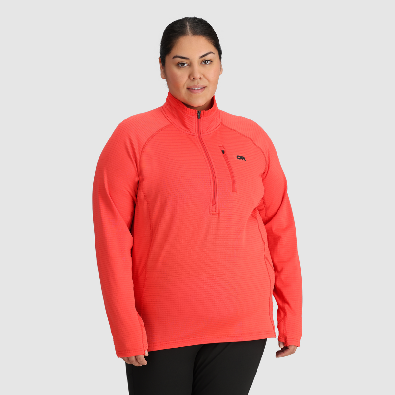 Outdoor Research Women's PLUS SIZE Vigor half-zip grid fleece