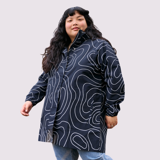 Amble Women's Refuge Waterproof Jacket | Plus Size Rain Coat