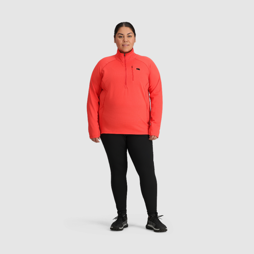 Outdoor Research Women's PLUS SIZE Vigor half-zip grid fleece