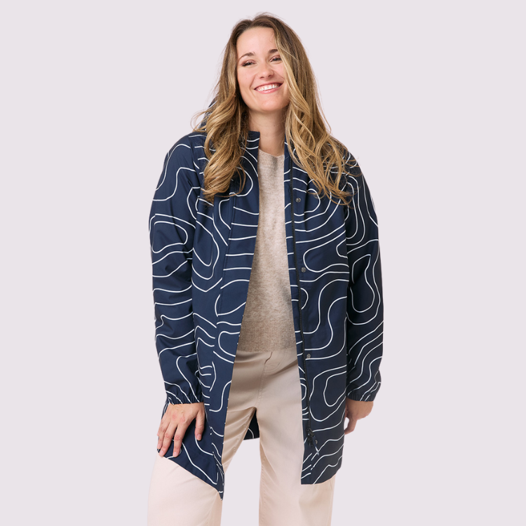 Amble Women's Refuge Waterproof Jacket | Plus Size Rain Coat