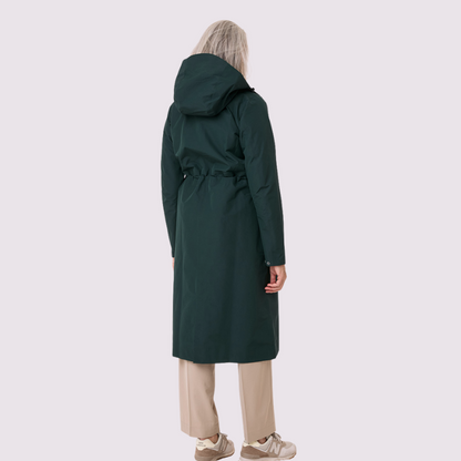 Amble Women's Overland Long Waterproof Jacket | Plus Size Rain Coat