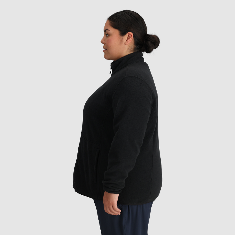 Plus size fleece coat on sale