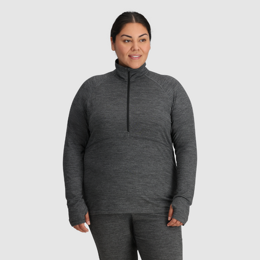 Outdoor Research Women's PLUS SIZE Alpine Onset Merino 150 Half Zip - 3X & 4X sizes only
