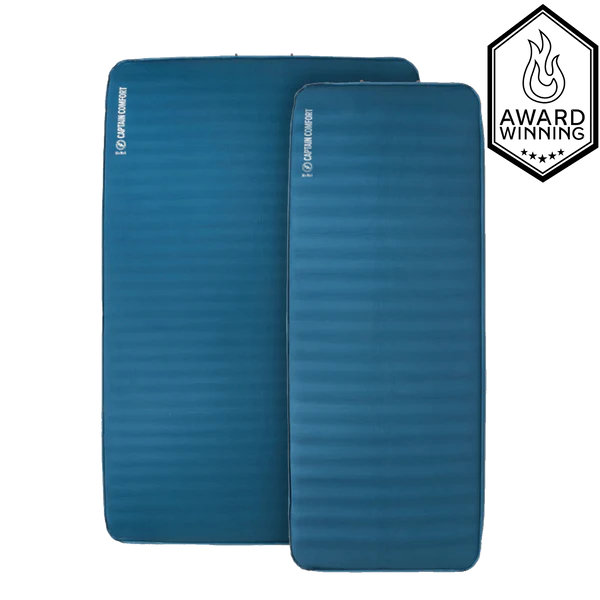 Big Agnes Captain Comfort Deluxe Camp | Double Wide Self Inflating Mat