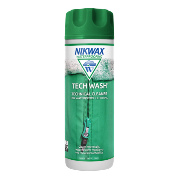 Nikwax tech wash technical cleaner for waterproof clothing 300ml bottle