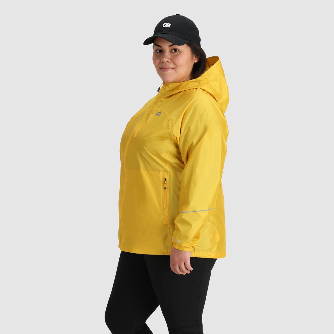 Plus size yellow outlet raincoat