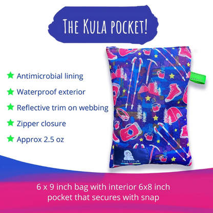 Kula Pocket | Waterproof zippered bag for personal hygiene products