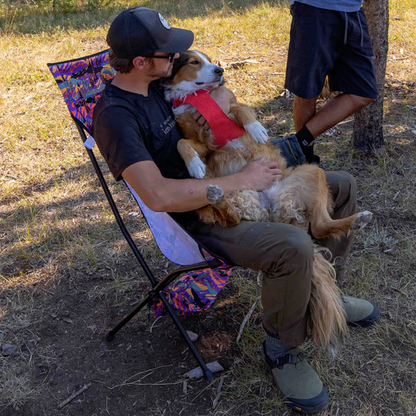 Big Agnes Big Six Camp Chair – Wide Seat, High Weight Capacity | 25th Anniversary Alpenglow Edition
