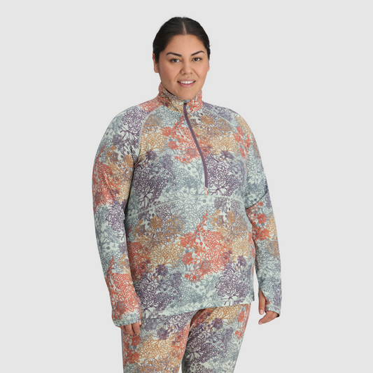 Outdoor Research Women's PLUS SIZE Alpine Onset Merino 150 Half Zip - 3X & 4X sizes only