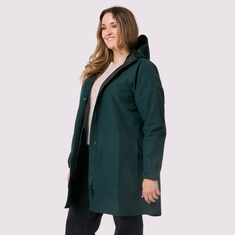 Amble Women's Refuge Waterproof Jacket | Plus Size Rain Coat