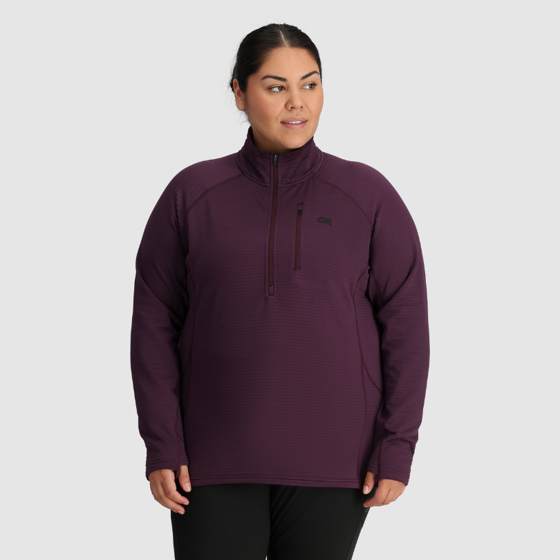 Outdoor Research Women's PLUS SIZE Vigor half-zip grid fleece