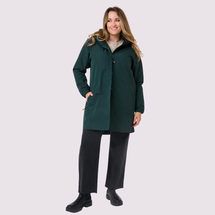Amble Women's Refuge Waterproof Jacket | Plus Size Rain Coat