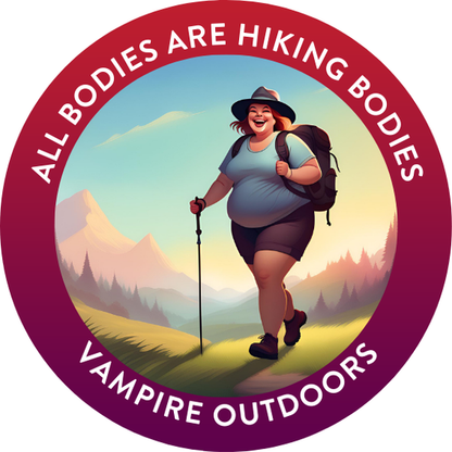 Vampire Outdoors Sticker - Free with Every Order!