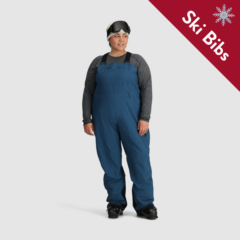 Outdoor Research Women's PLUS SIZE Carbide Bibs | Ski Wear - size 3X & 4X only