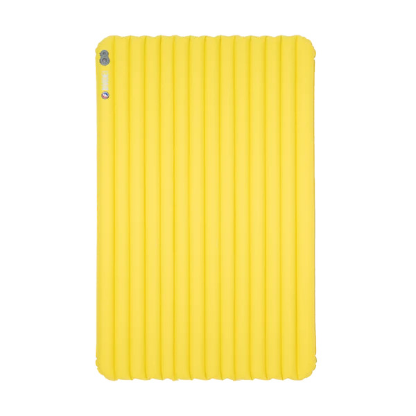 wide yellow sleeping pad