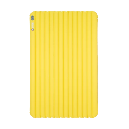 wide yellow sleeping pad
