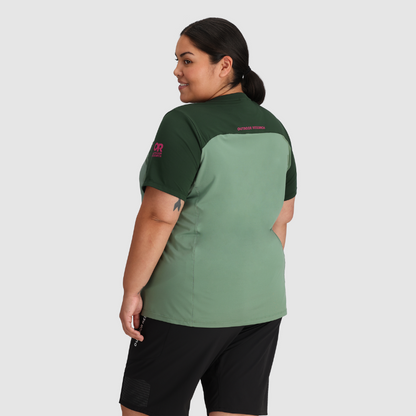 Outdoor Research Women's PLUS SIZE Freewheel MTB Short Sleeve Jersey | CLEARANCE