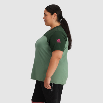 Outdoor Research Women's PLUS SIZE Freewheel MTB Short Sleeve Jersey | CLEARANCE