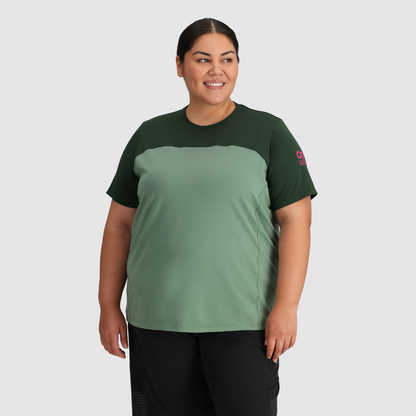 Outdoor Research Women's PLUS SIZE Freewheel MTB Short Sleeve Jersey | CLEARANCE