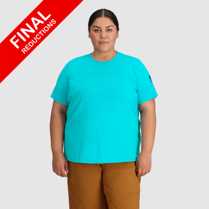 Outdoor Research Women's PLUS SIZE Freewheel MTB Short Sleeve Jersey | CLEARANCE