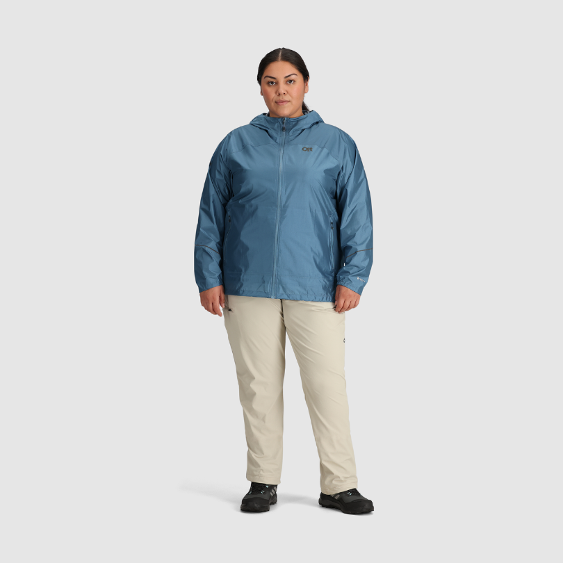 Outdoor Research Helium Rain Jacket Women s Plus Size UK 18 32 Vampire Outdoors