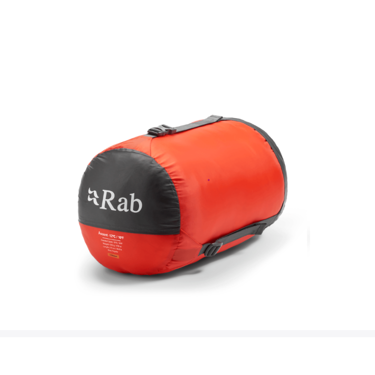 Rab Ascent -12C / 10F Down Sleeping Bag | Wide Fit for Larger Campers