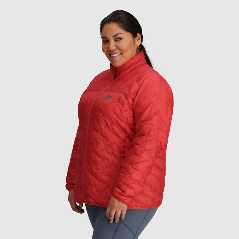 Women's plus store size red jacket