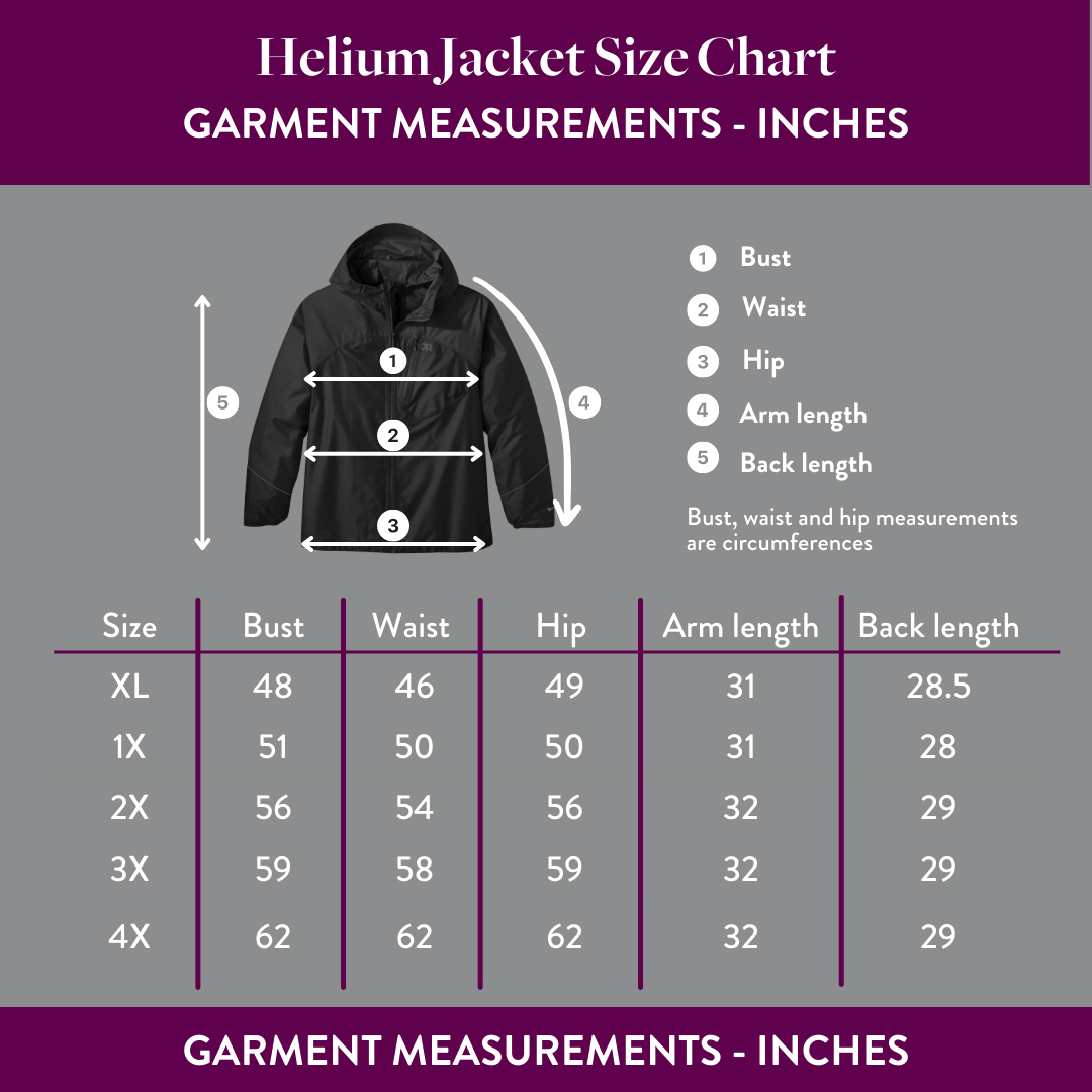 Outdoor Research Helium Rain Jacket Women s Plus Size UK 18 32 Vampire Outdoors