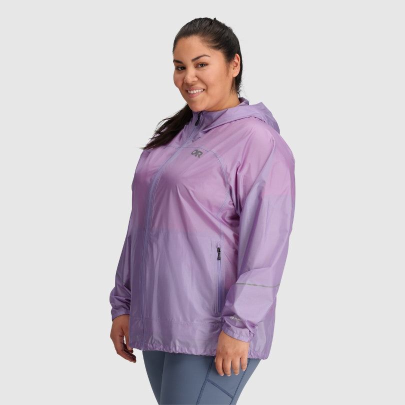 Women's plus packable rain on sale jacket